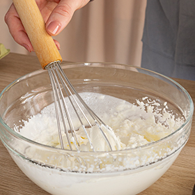 ケーキの製作過程